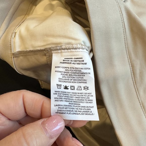 Nike Sportswear Cropped Woven Unlined Sneaker Pants Beige Sz M/32 #DD7032-236 - Picture 15 of 15